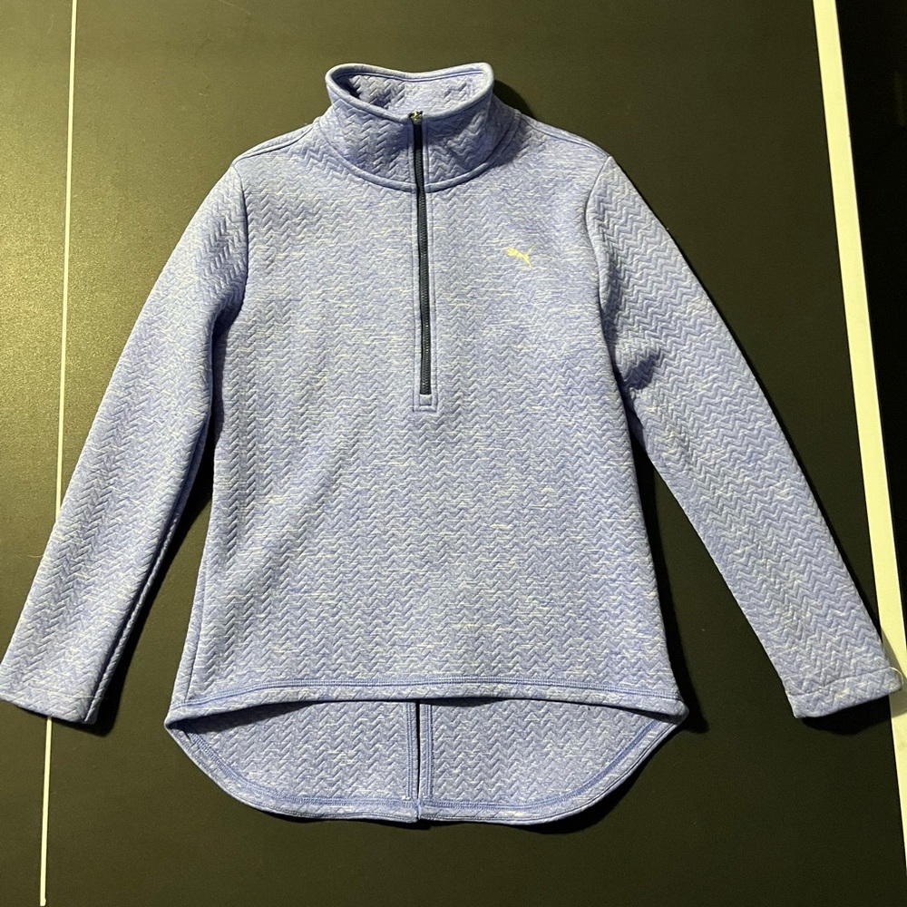 Puma Women's Light Blue Cowl Neck Sweater